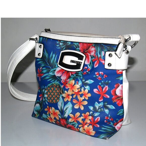 by GUSSACI - Vegan Leather Tropical Colors Shoulder Bag - Picture 3 of 9